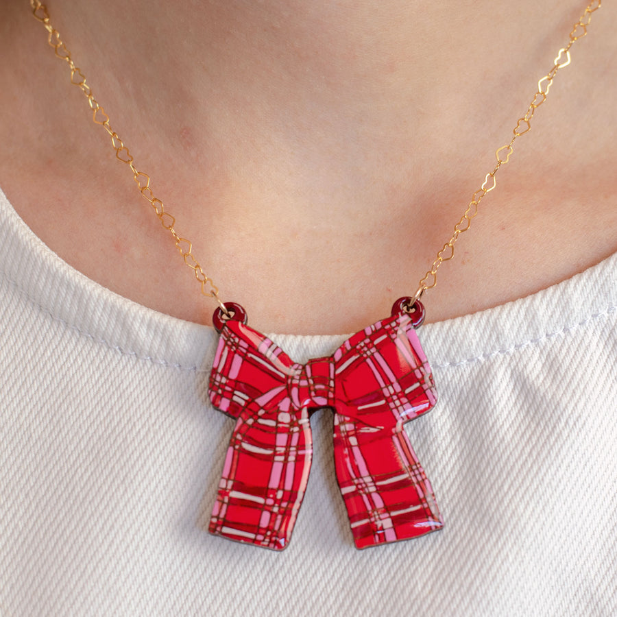 Festive Bow Necklace