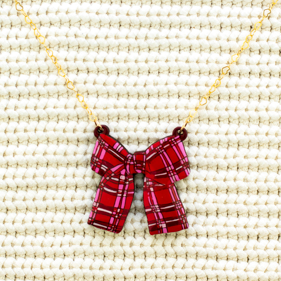 Festive Bow Necklace