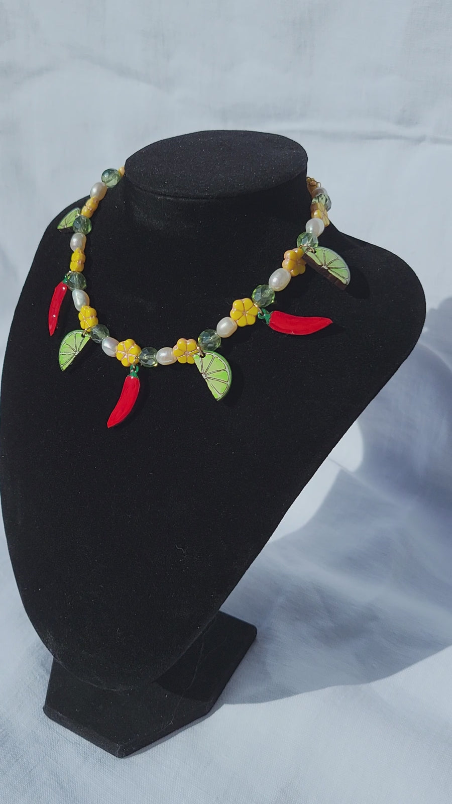 Chili Lime Charm Necklace