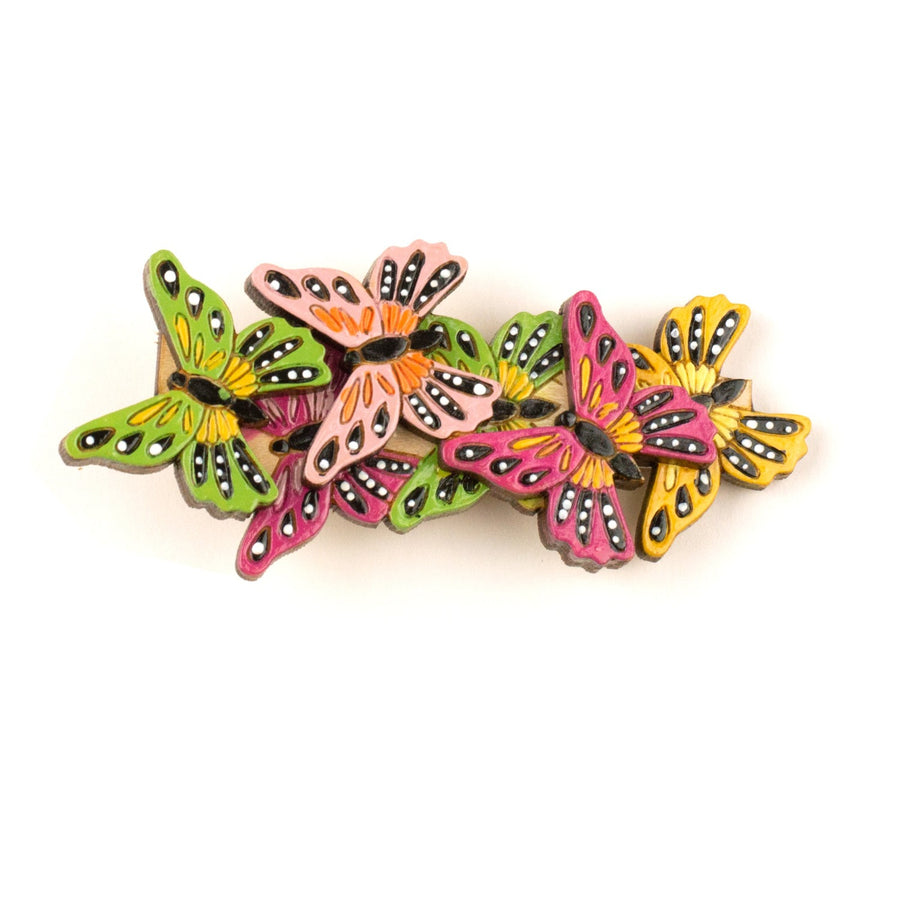 Butterfly Kaleidoscope Hair Clip in Pink